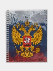Папка для документов с гербом, 27 х 20 см, 10 кармашков А5, 2 кармашка А6