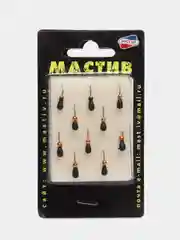 Черный мормышка для рыбалки вольфрамовая рыболовная "Мастив" одна или набор