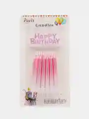 Алый свечи для торта на день рождения Волна "Happy Birthday"