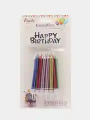 Багровый свечи для торта на день рождения Волна "Happy Birthday"