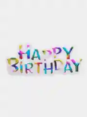Багровый свечи для торта на день рождения Волна "Happy Birthday"