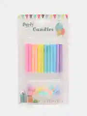 Тёмно-серый свечи для торта на день рождения Волна "Happy Birthday"