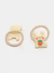 Багровый резинки для волос, детские, с фигурками, набор из 10 шт