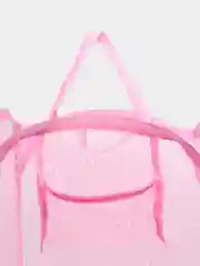 Розовый сетчатая корзина для хранения вещей, игрушек