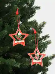 Алый набор ёлочных игрушек деревянных символ года, 12 штук