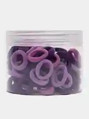 Фиолетовый резинки для волос, детские, набор 100 штук