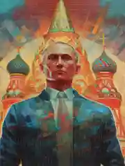 Разноцветный подставка для телефона Путин