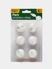 Держатели для провода PARK, на клейкой основе, 6 штук