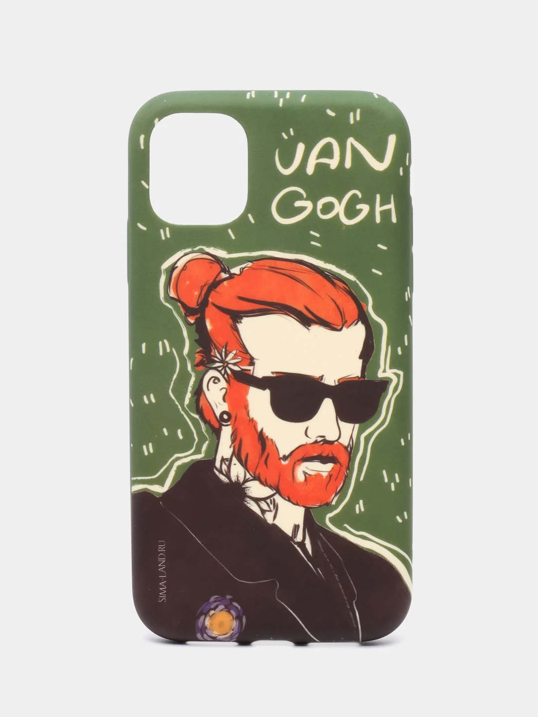 Зеленый чехол на iPhone 11