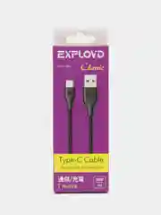 Кабель Type-C - USB, 1 м, черный