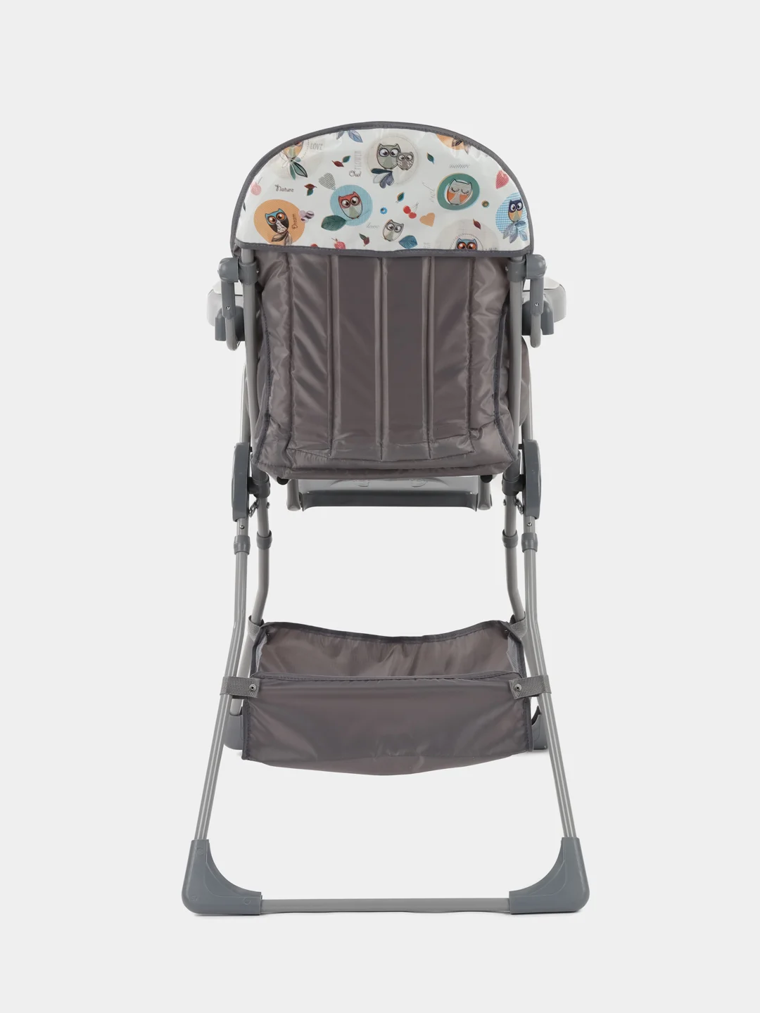 Стульчик для кормления Selby 252 "Совы", цвет серый