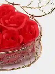 Красный мыльные розы, в подарочной шкатулке