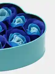 Красный подарочный набор Мыльные розы, 3 шт, 6 шт в металлической коробочке/ Подарок Цветы из мыла