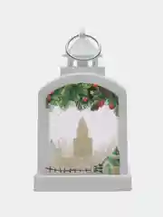 Белый фонарик новогодний на елку светодиодный