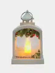 Белый фонарик новогодний на елку светодиодный