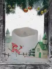 Красный фонарик новогодний на елку светодиодный