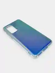 Голубой чехол Huawei P40, P40 Pro, Хуавей П40 (Про) полупрозрачный зеркальный с оттенками хамелеон
