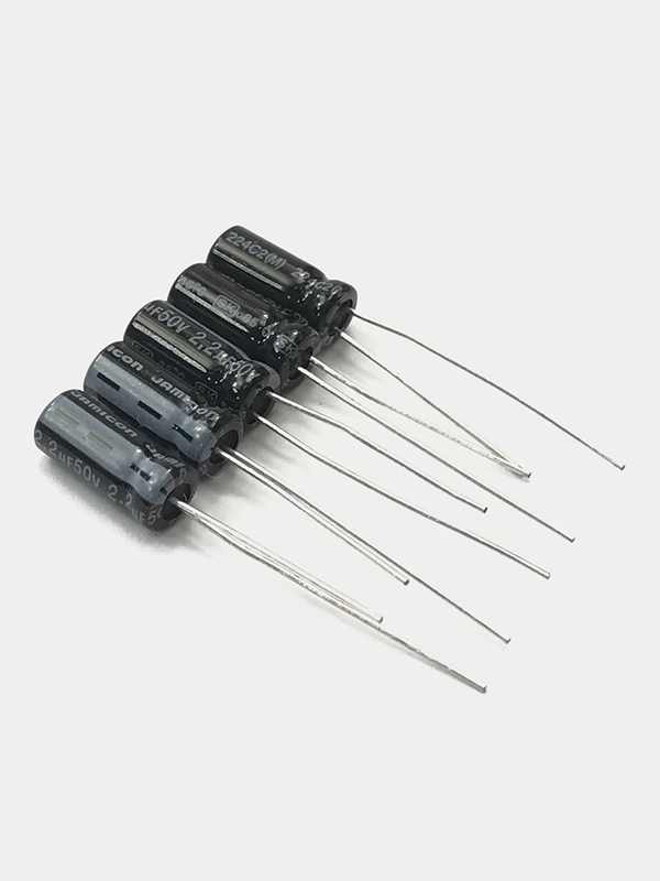 5 штук 2.2мкФ 50В Конденсатор электролитический 2.2UF 50V 85C 5х11 TK JAMICON