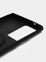 Черный чехол Samsung Galaxy Note 20 Ultra / Самсунг Нот 20 Ультра, силиконовый, с кольцом, iFace