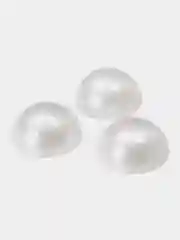 Пудровый полубусины
