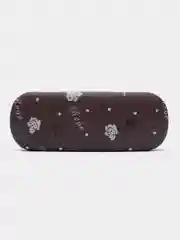 Бордовый футляр для очков, чехол для очков, очечник