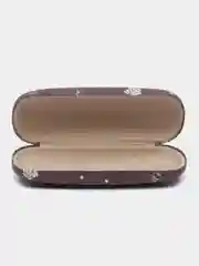 Бордовый футляр для очков, чехол для очков, очечник