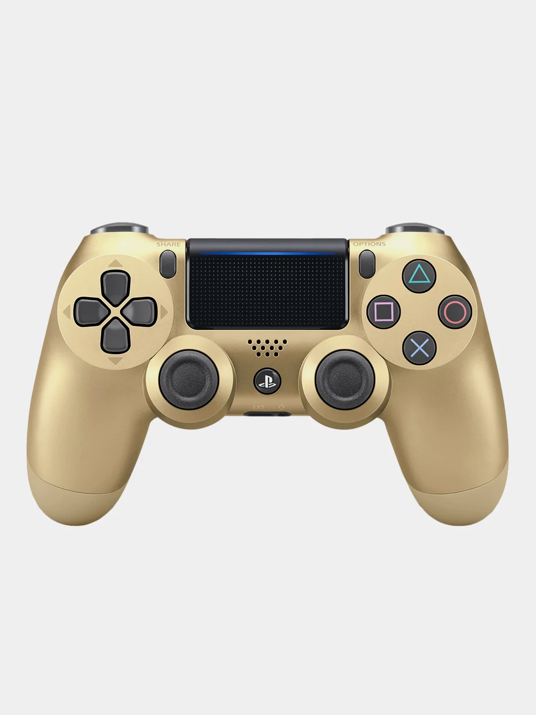 Золотой беспроводной джойстик (геймпад) для Playstation 4 (PS4)