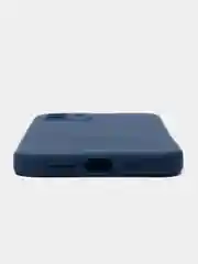 Темно-синий чехол силиконовый для Айфон (iPhone) 13, 12, 11, XR, X, 7 Plus, 8 Plus, 7, 8, SE