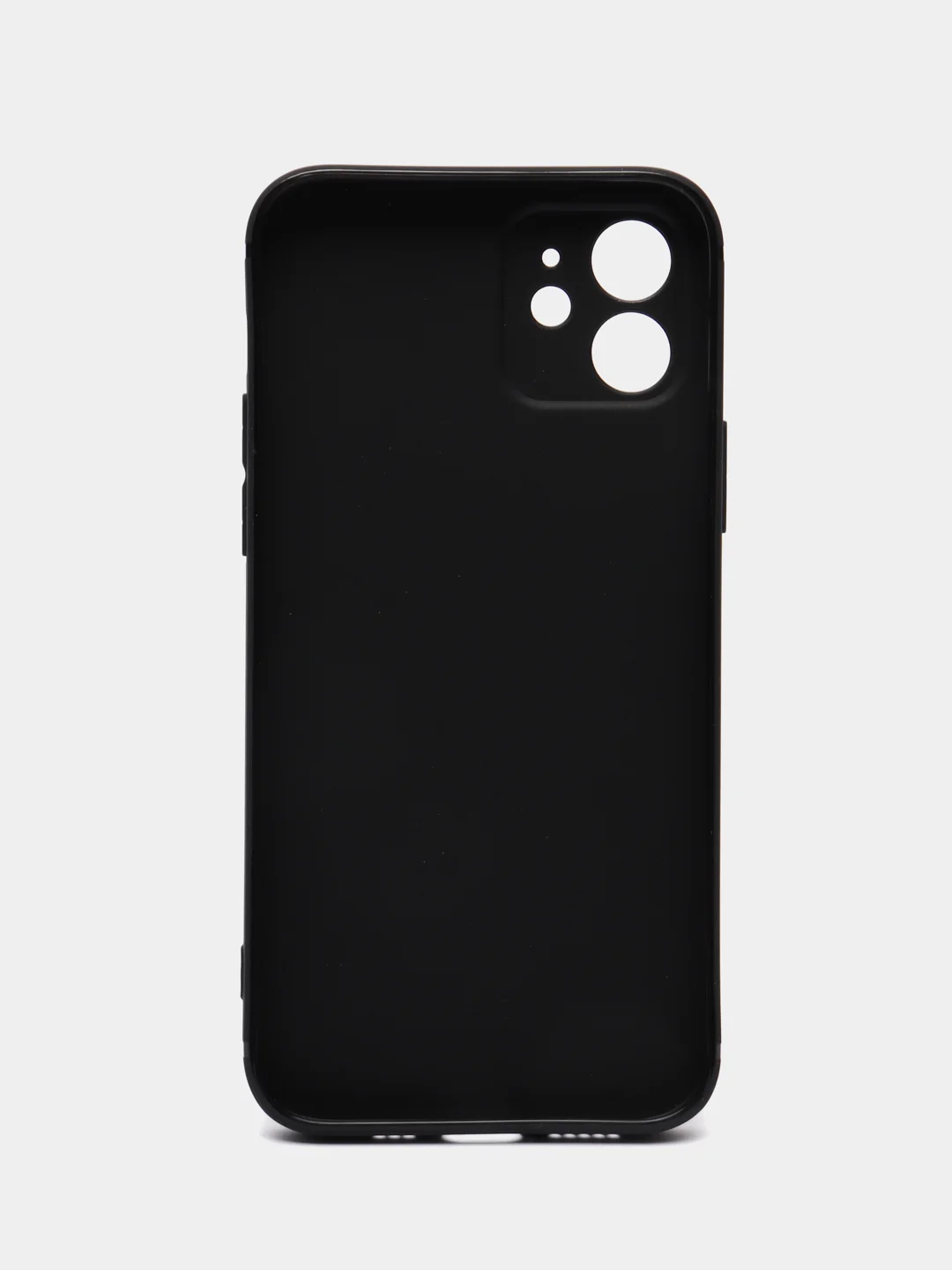 Черный чехол силиконовый для Айфон (iPhone) 13, 12, 11, XR, X, 7 Plus, 8 Plus, 7, 8, SE