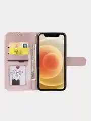 Розовый чехол-книжка для Realme C20 / C11 2021, кожа PU