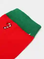Бронзовый носки новый год с новогодним принтом, для всей семьи в подарок, в наборе, мужские и женские
