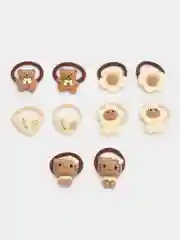 Медный резинки для волос, детские, с фигурками, набор из 10 шт