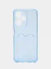 Силиконовый чехол Infinix Hot 30 Play Инфиникс Хот 30 Плей с карманом для карт прозрачный