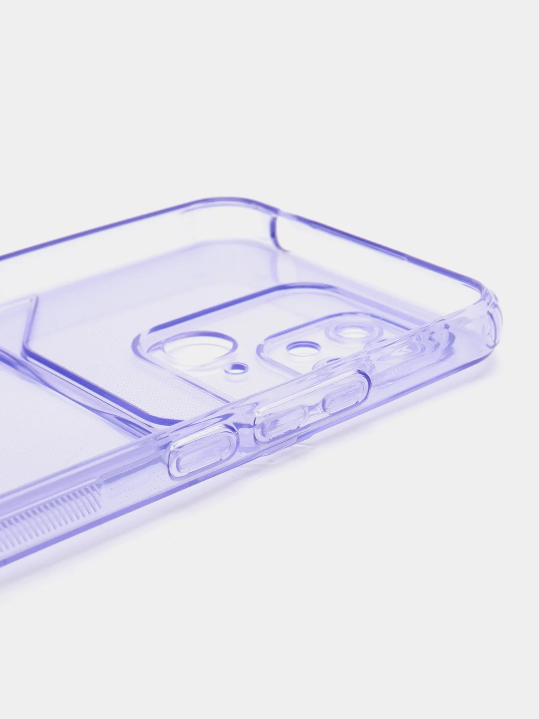 Лавандовый чехол с карманом для карт Xiaomi Redmi 10/Poco C40, прозрачный