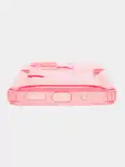 Розовый чехол с карманом для карт Xiaomi Redmi 10/Poco C40, прозрачный