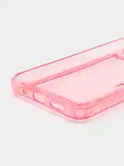 Розовый чехол с карманом для карт Xiaomi Redmi 10/Poco C40, прозрачный