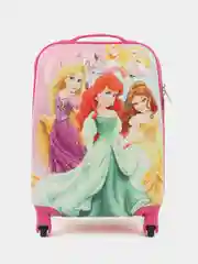 Красный детский чемодан на колесах, пластиковый, ручная кладь