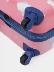 Лазурный детский чемодан на колесах, пластиковый, ручная кладь
