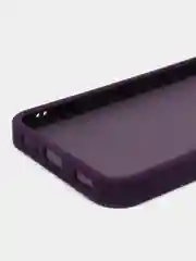 Пурпурный чехол матовый для Samsung Galaxy A24, пластиковый, полупрозрачный, с глянцевой рамкой