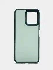 Зеленый чехол матовый для Xiaomi Redmi 12, пластиковый, полупрозрачный, с глянцевой рамкой
