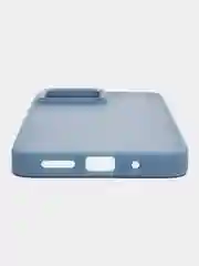 Небесно-голубой чехол матовый для Xiaomi Redmi 12, пластиковый, полупрозрачный, с глянцевой рамкой