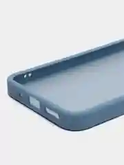 Небесно-голубой чехол матовый для Xiaomi Redmi 12, пластиковый, полупрозрачный, с глянцевой рамкой