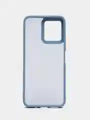 Небесно-голубой чехол матовый для Xiaomi Redmi 12, пластиковый, полупрозрачный, с глянцевой рамкой