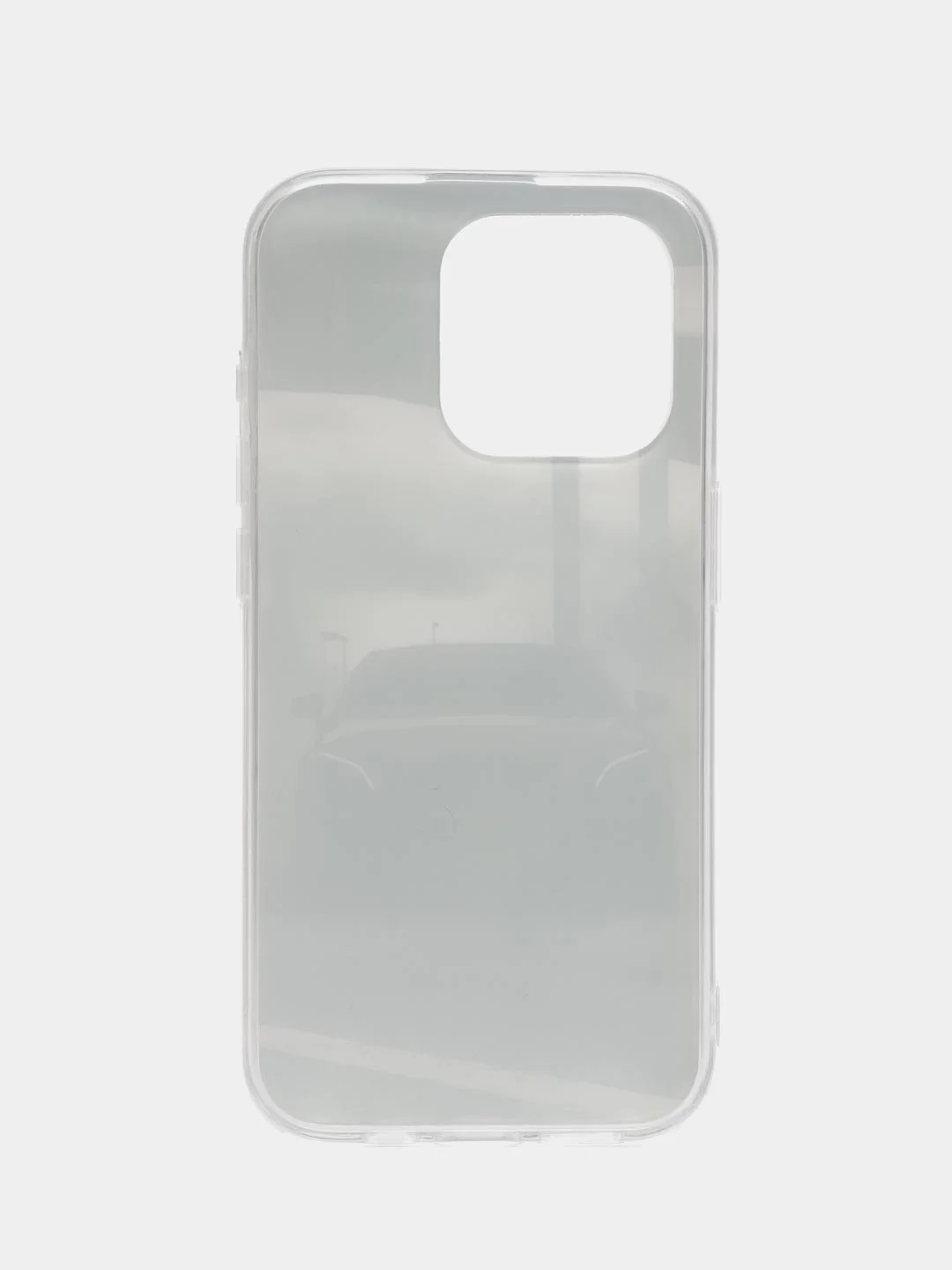 Хром чехол для iPhone 15 Pro, 15 Pro Max / Айфон 15 Про, 15 Про Макс силиконовый, с рисунком
