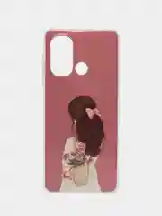 Пастельно-коралловый чехол для Xiaomi Redmi 12C (Сяоми Редми 12С), силиконовый, с рисунком
