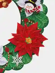 Бирюзовый плакат фигурный "С Новым Годом!" и наклейка на окно