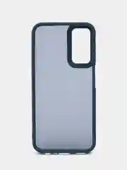 Пурпурный чехол матовый для Samsung Galaxy A24, пластиковый, полупрозрачный, с глянцевой рамкой