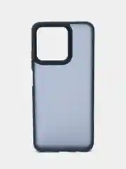 Темно-синий чехол матовый для Realme C51, C53 / Реалми С53 / Realme Note 50, полупрозрачный