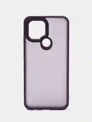 Пурпурный чехол матовый Redmi A1 Plus A2+ Poco C51, пластиковый, полупрозрачный, с глянцевой рамкой