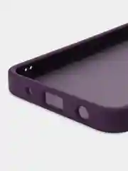 Пурпурный чехол матовый Redmi A1 Plus A2+ Poco C51, пластиковый, полупрозрачный, с глянцевой рамкой